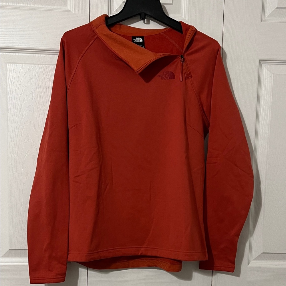 The North Face burnt orange Quarter-Zip Pullover